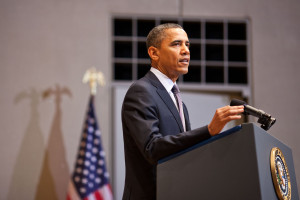 President Barack Obama speaks at the U.S. Holocaust Memorial Museum in 2012. (Official White House Photo by Pete Souza)