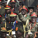 Generals of South Sudan's army celebrate during official independence day ceremonies. After two decades of civil war and two million deaths, their dream is finally realized.