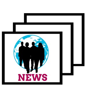 An image of the STAND logo, four silouettes in front of a globe, with the word news below it.